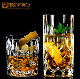 德国NACHTMANN进口水晶玻璃洋酒杯啤酒杯威士忌杯水杯家用果汁杯