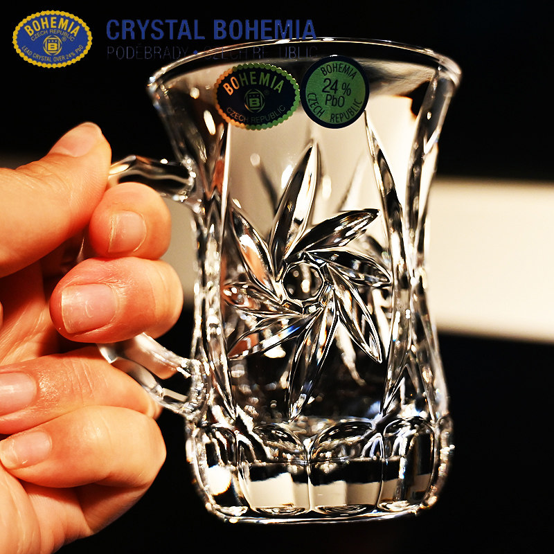 捷克BOHEMIA璃热饮咖啡花茶杯