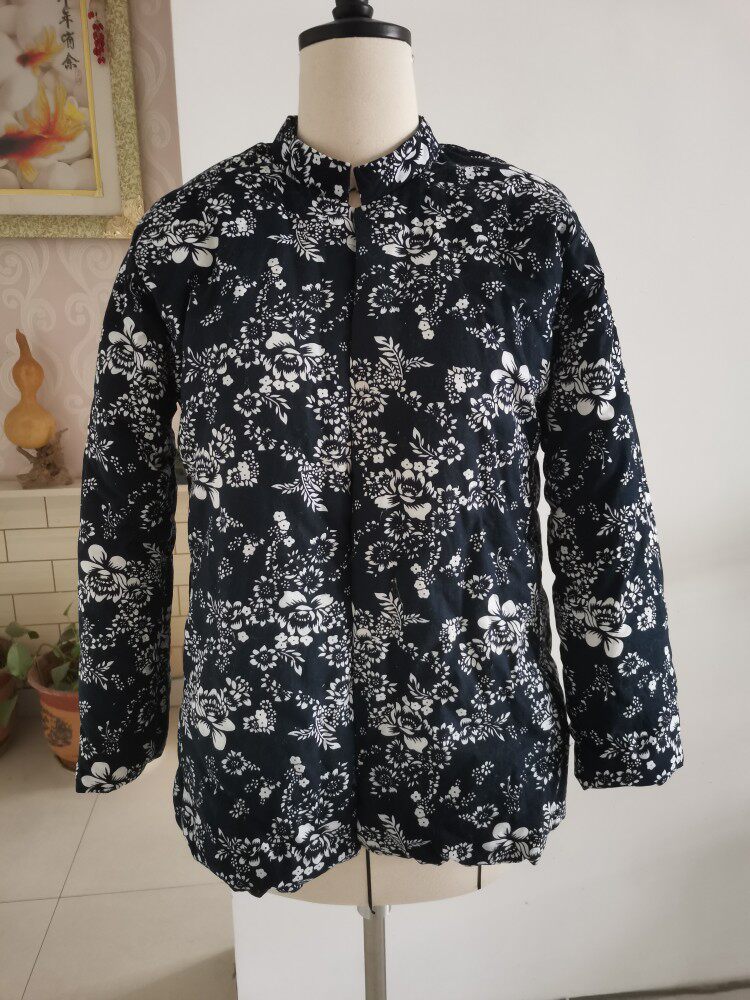 半成品棉服半成品唐装休闲修身