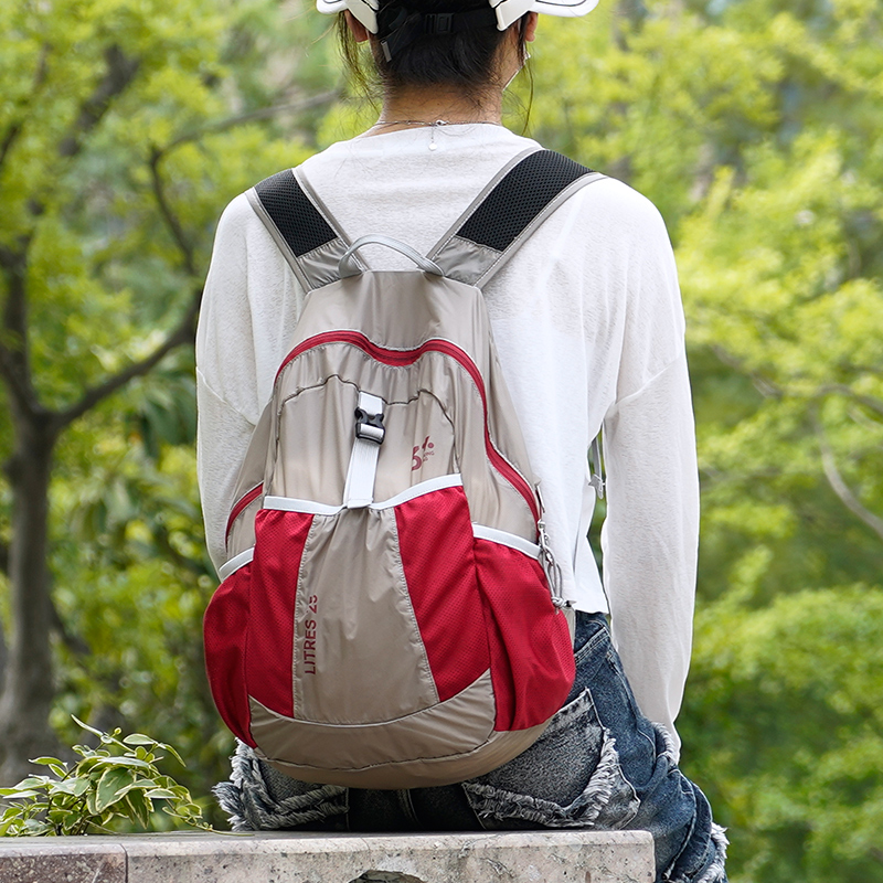 旅行双肩背包女新款运动包男轻便携可折叠防泼水户外爬登山皮肤包