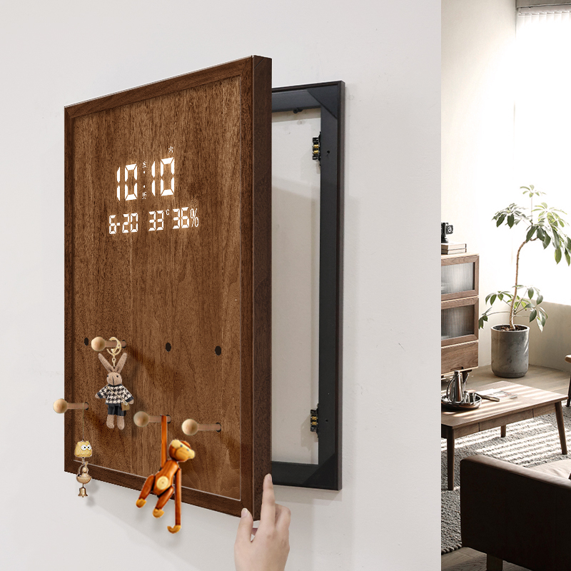 洞洞板电表箱装饰画竖版遮挡挂画