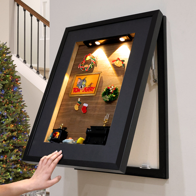 2025新款竖版电表箱装饰画 画立体磁吸壁画 画Tom jerry配电箱遮