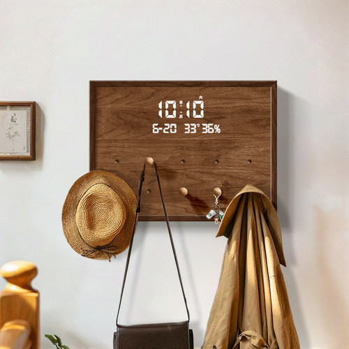 洞洞板万年历电子时钟电表箱遮挡