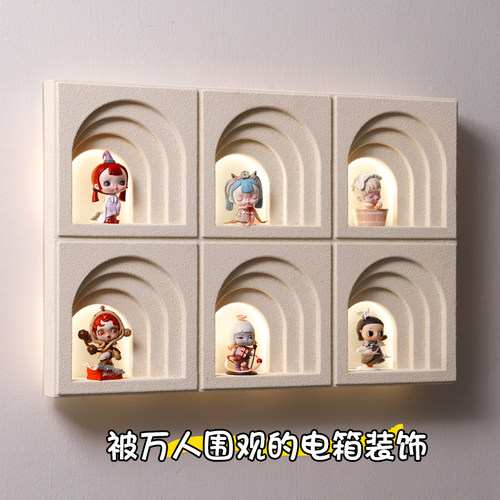 小红书同款拉布布盲盒收纳遮挡画