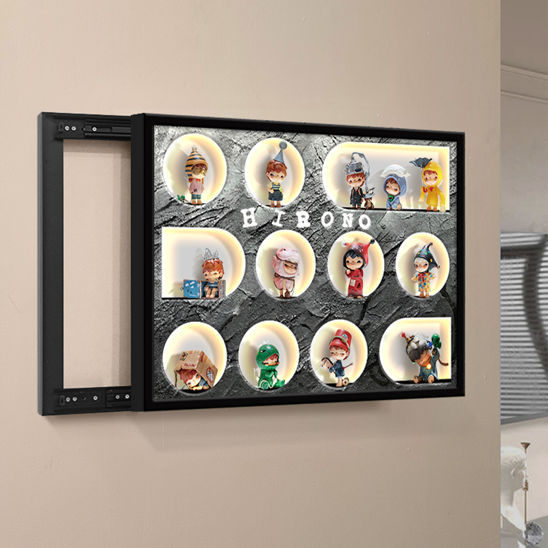 盲盒手办萌粒电表箱遮挡装饰画