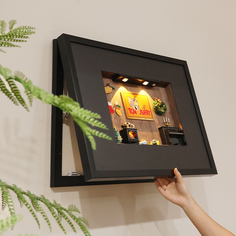 卡通猫和老鼠磁吸电表箱遮挡挂画