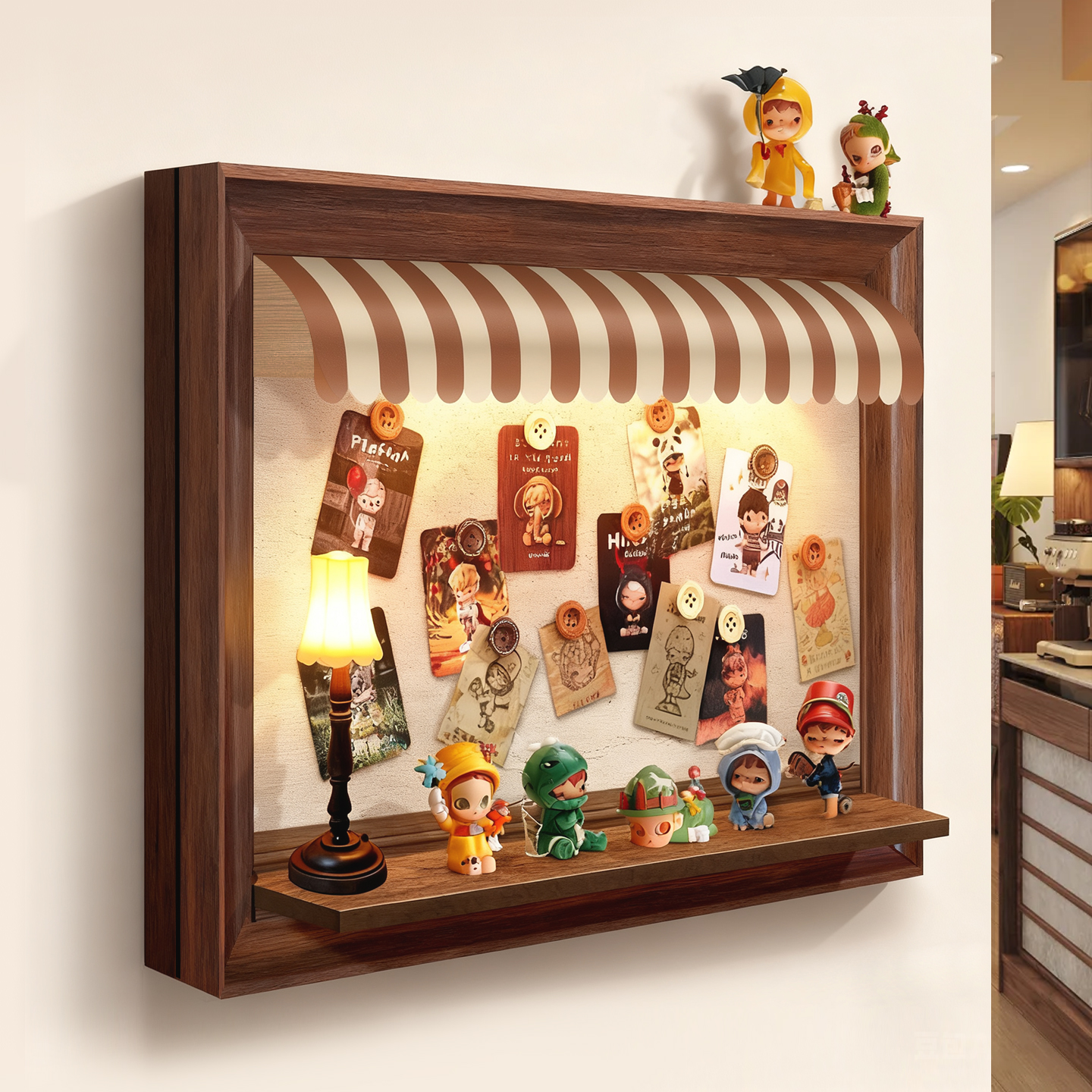 电表箱遮挡装饰画盲盒收纳展示架