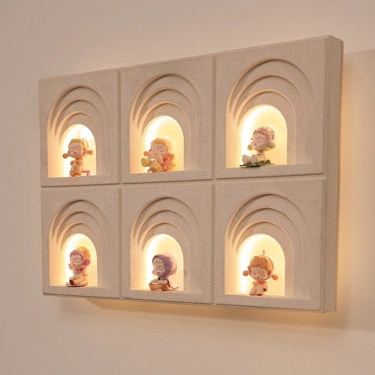 小红书同款拉布布盲盒收纳遮挡画