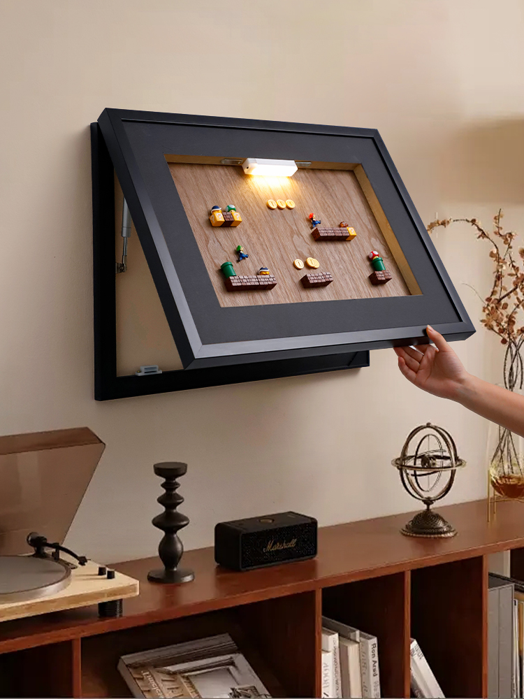 马里奥电表箱遮挡画配电箱装饰画开关盒遮丑挂画电闸弱电箱壁画