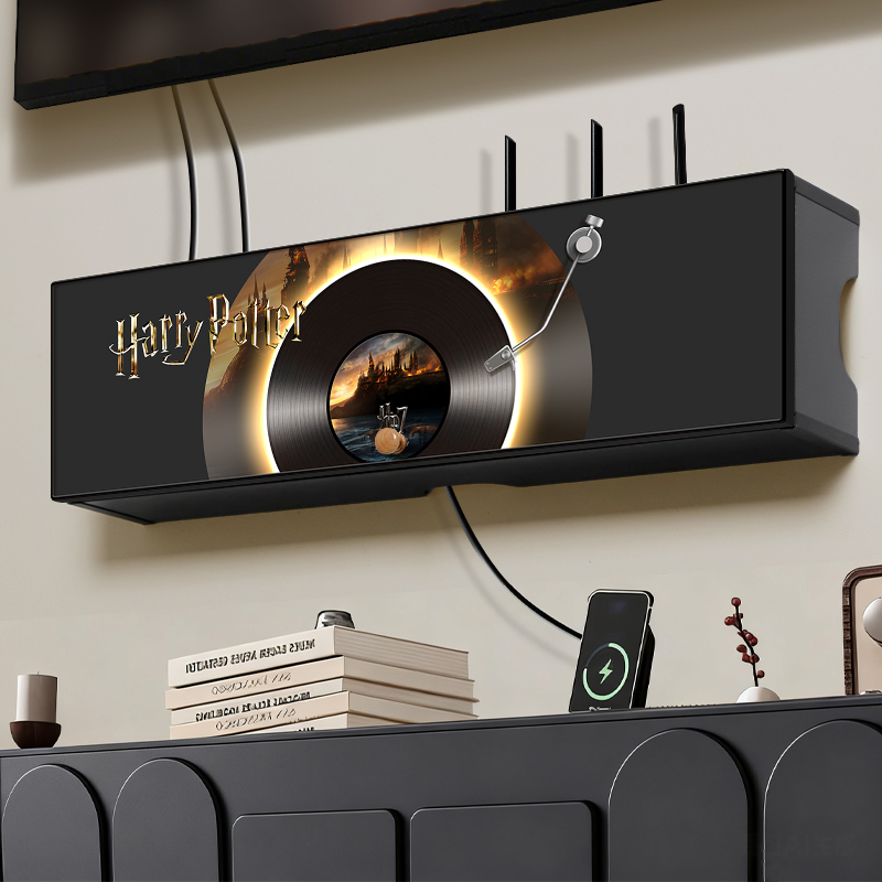 免打孔路由器收纳盒子光猫置物架