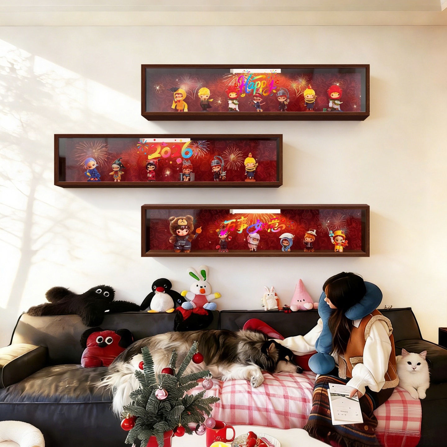 盲盒收纳展示架亚克力防尘盒客厅长方形置物架新年新款手办展示盒,收纳整理,手办收纳盒,淘宝优惠券,粉丝福利购,淘宝优惠卷