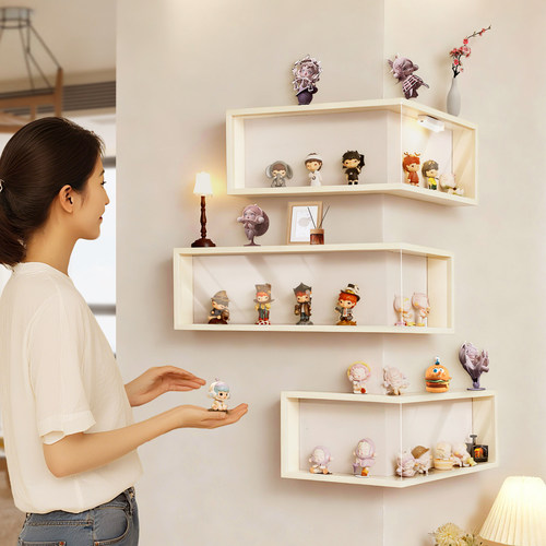 小野盲盒展示架带防尘收纳盒