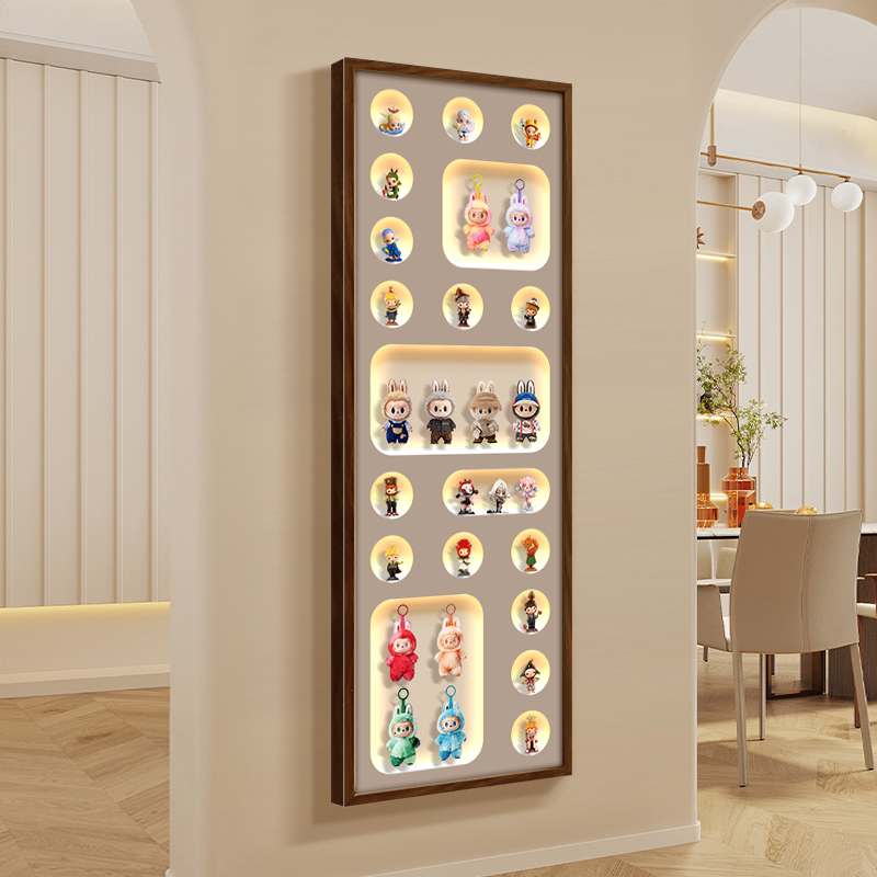 盲盒手办收纳装饰画客厅墙挂画