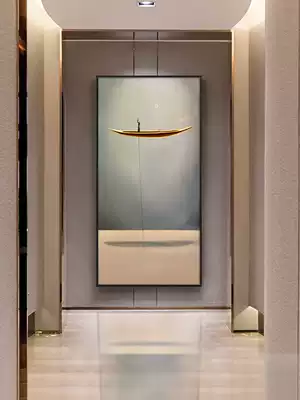 Entry entrance porch decorative painting modern simple Nordic corridor aisle Zen hanging paintings into the house abstract mural vertical version