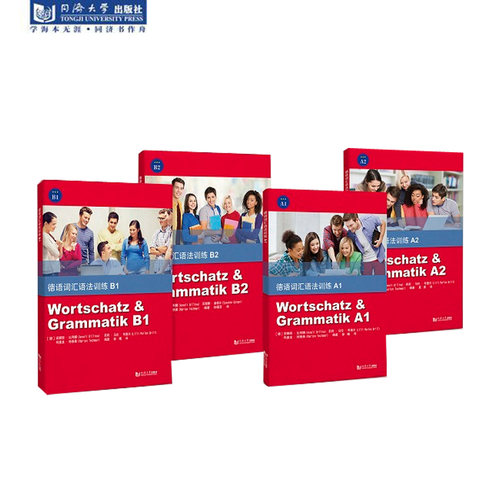 正版新版 语法套装 德语词汇语法训练 A1+A2+B1+B2 同济大学出版社