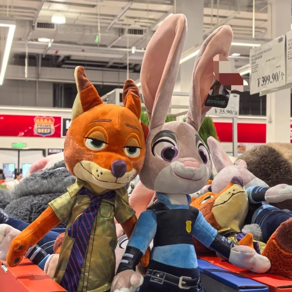 疯狂动物城一比一仿真朱迪公仔