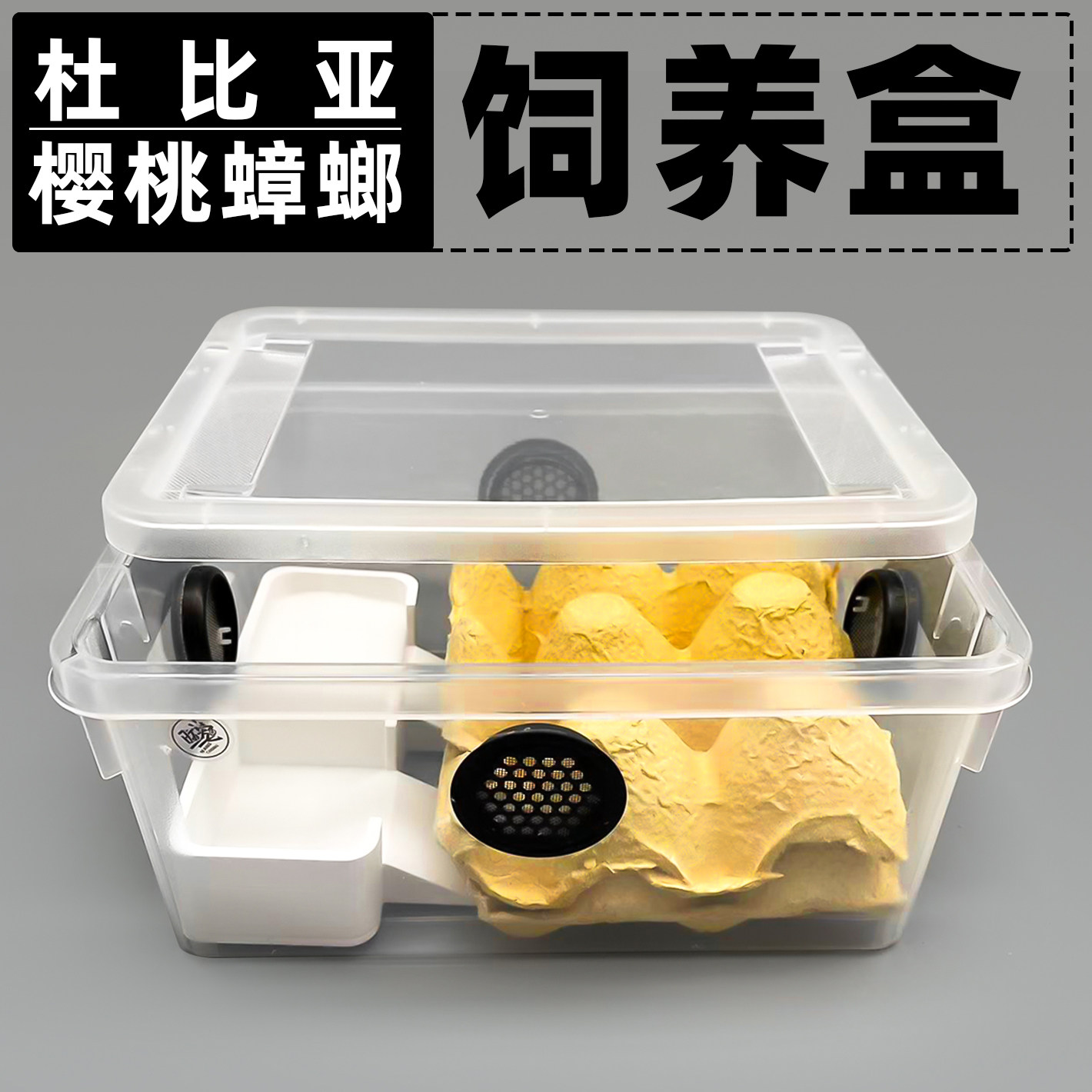 樱桃蟑螂杜比亚养殖盒爬宠携带箱针头蟋蟀饲养箱面包虫大麦虫饲料