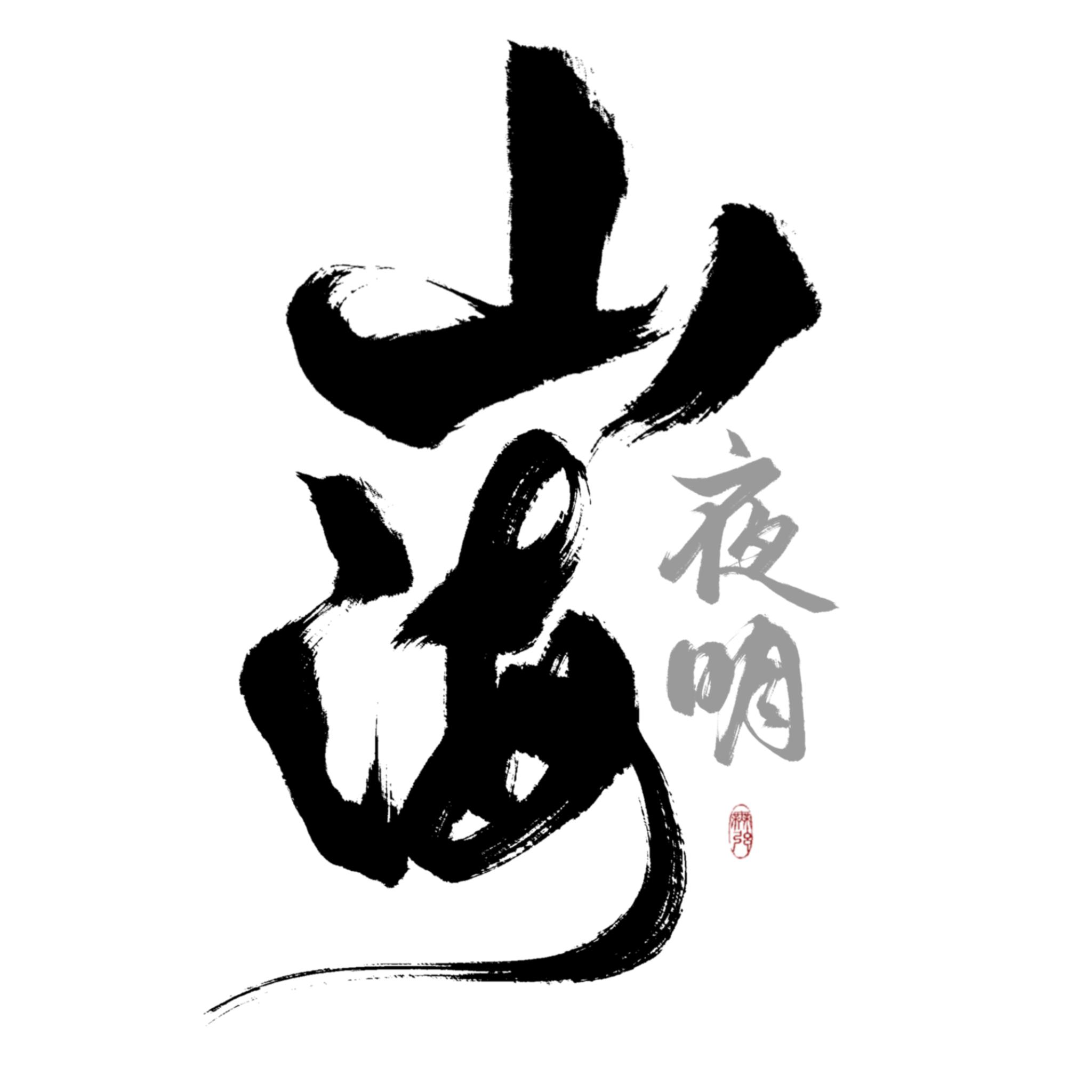 【山海夜明】procreate笔刷毛笔写字书法水墨古风手写大字飞白