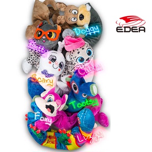 2025EDEA意大利花样滑冰鞋冰刀套卡通动物毛绒冰鞋套软刀套保护套