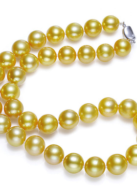 天然正圆珍珠项链送妈妈