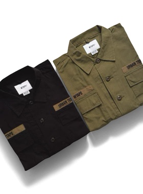 现货WTAPS JUNGLE/LS/NYCO.RIPSTOP四袋工装衬衫男女夹克外套衬衫
