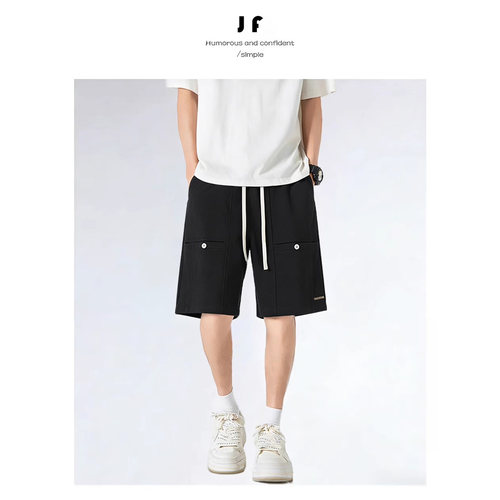 FH潮牌新款五分裤子男夏季棉沙滩运动休闲ins夏天韩版潮流宽松