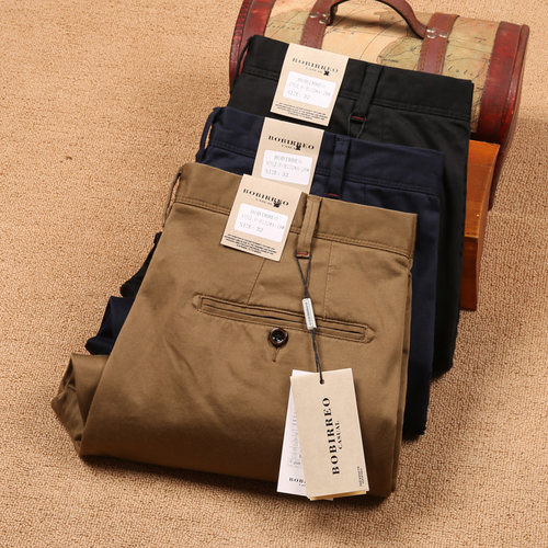 奢华天丝棉客供进口厚款休闲裤男