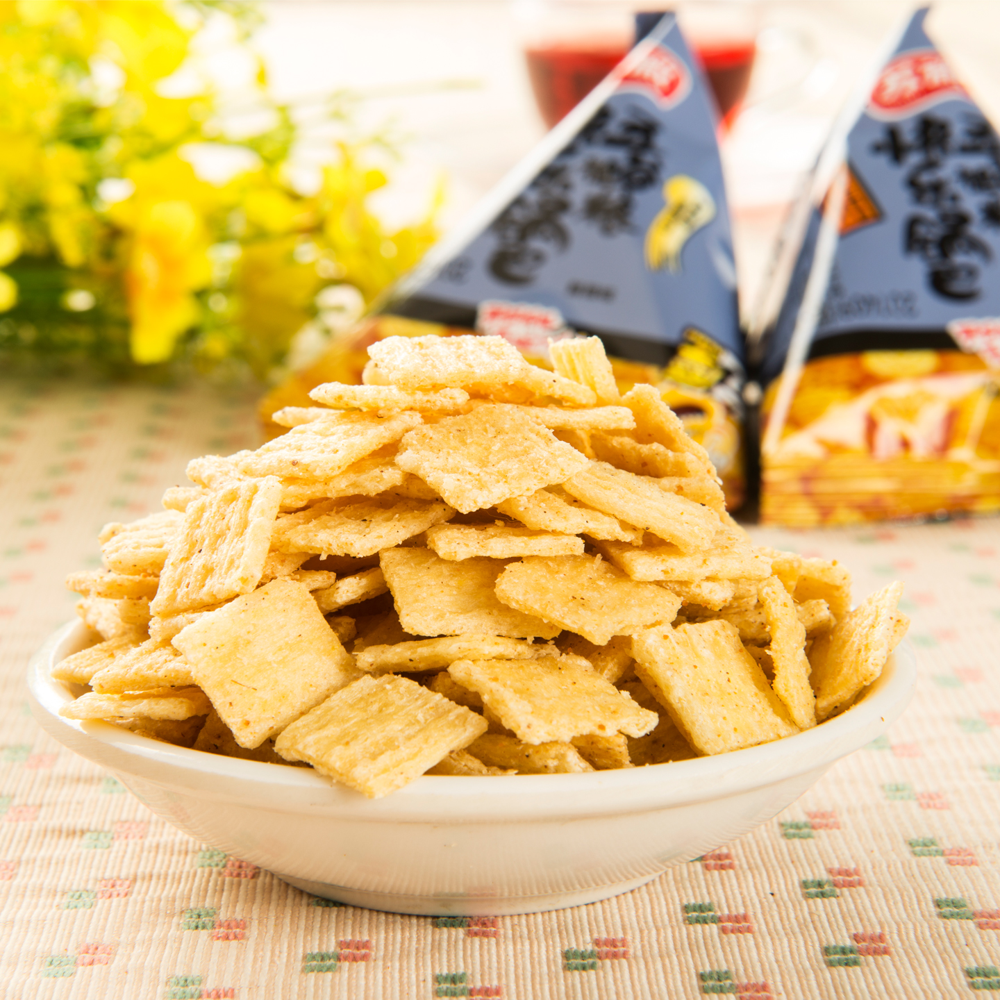 蘇微手工大米膨化鍋巴休閑小零食品粗糧小吃多口味散裝三角包500g