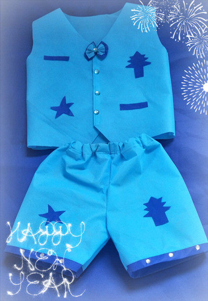 制作男童街舞幼儿园走秀风演出服