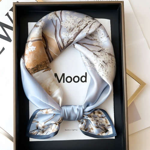 真丝桑蚕丝空姐工作服小方巾丝巾