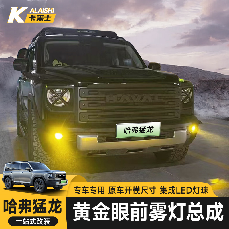 哈弗猛龙雾灯总成射灯高亮黄金眼