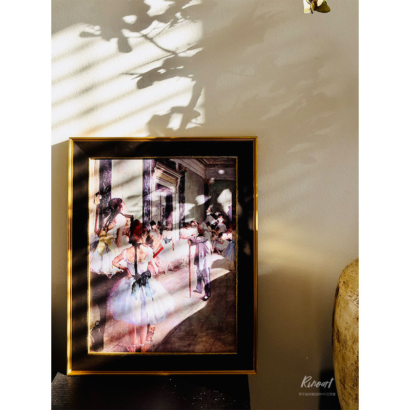 犀牛德加教室餐厅客厅装饰画