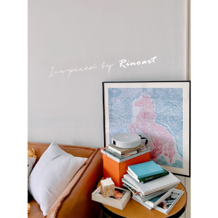 犀牛艺廊《骏马之城》简现代轻奢客厅玄关装饰挂画骑士壁画