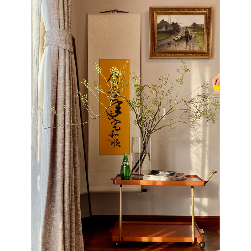 若奈中古卷轴皇室宣纸《庆熙年》东方巴黎字画犀牛艺廊玄关挂画,家居饰品,现代装饰画,淘宝优惠券,粉丝福利购,淘宝优惠卷