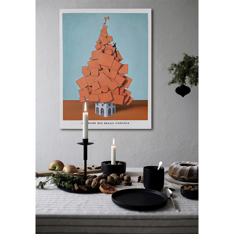 若奈 hermes vintage painting《橙色礼物》手绘幸福树装饰画卧室