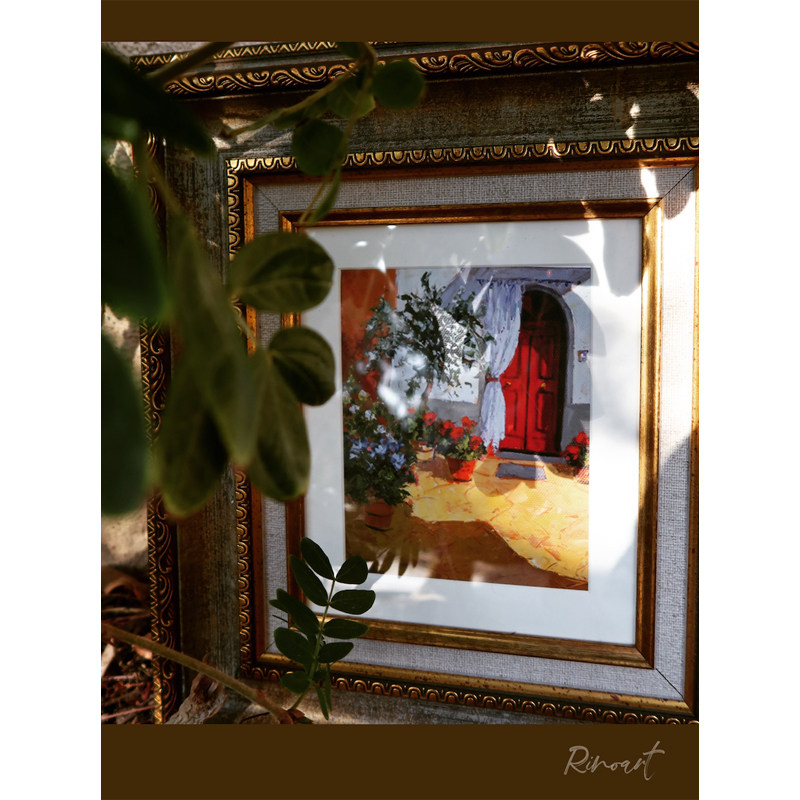 犀牛艺廊含框画《secret garden》Boren水彩复刻书房边柜装饰画,家居饰品,油画,淘宝优惠券,粉丝福利购,淘宝优惠卷