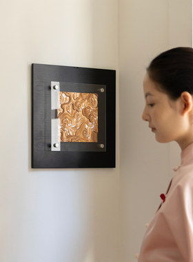 若奈如意云东方木雕挂画