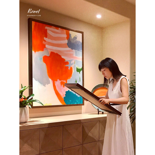 流动地球色彩超大走廊挂画竖版 犀牛艺廊油画 flow river