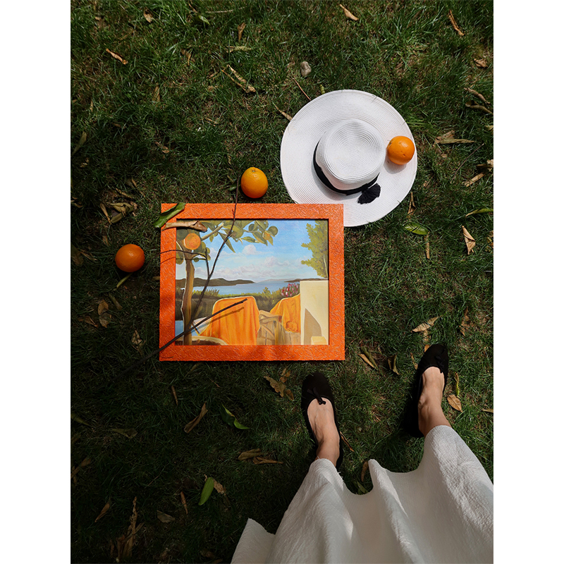 美国当代加州四季手绘油画