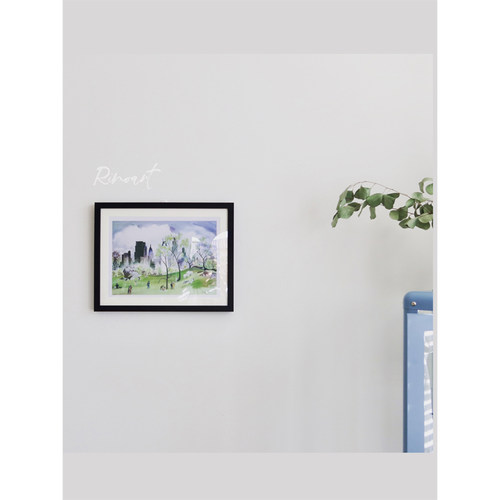 若奈挂画中央公园水彩画电箱装饰