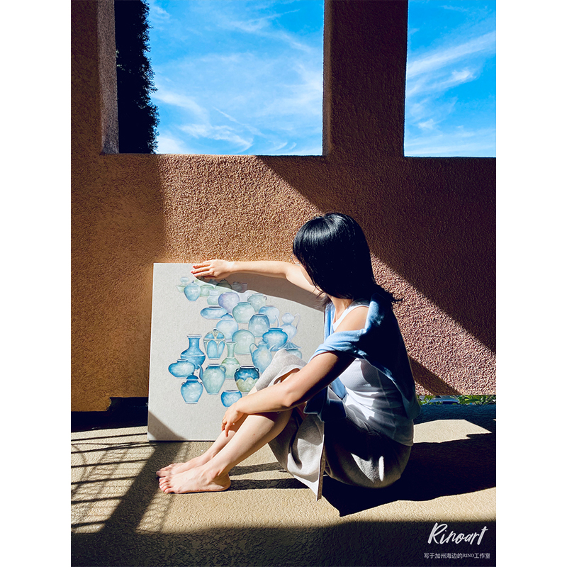 若奈莫兰迪《瓶瓶罐罐》装饰画