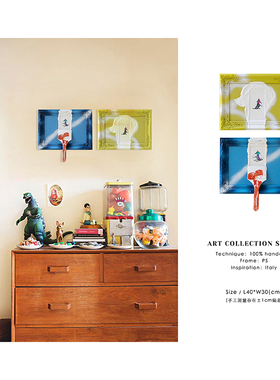 若奈挂画 Golsa ITALY系列《滑雪》3D立体手绘浮雕肌理厚彩油画