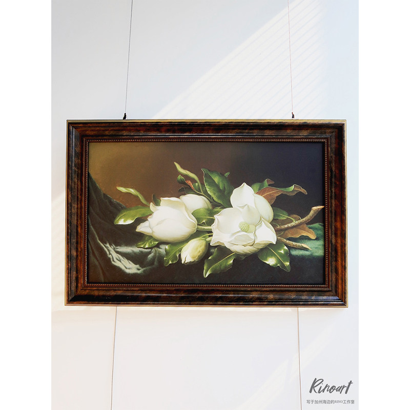 犀牛艺廊进口《magnolia玉兰花》"心中无尘"治愈客厅卧室装饰画