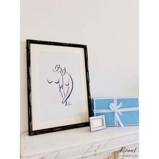 【RINOART】洛杉矶手绘Kollra《我和我的妈妈》极简现代装饰画