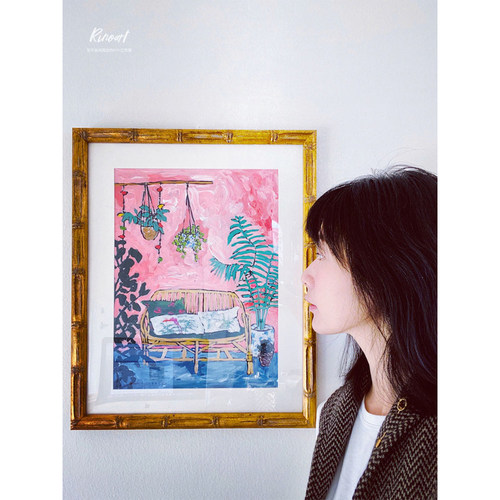 竹节框LaraMeintjes南非风油画