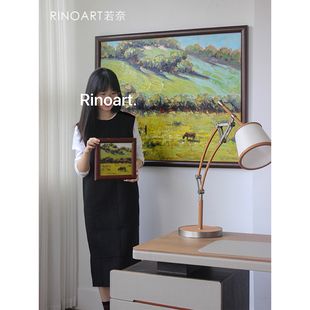 大幅客厅沙发后挂画 堪萨斯牧场 装 饰画纽约手绘油画