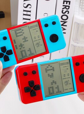 跨境掌上俄罗斯方块游戏机复古益智闯关冒险大号护眼彩色益智玩具