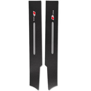 奥迪TT门槛条08-21款新TT碳纤维皮革迎宾踏板保护贴汽车内饰改装