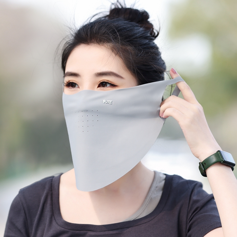 透气挂耳轻薄一片式防晒面罩