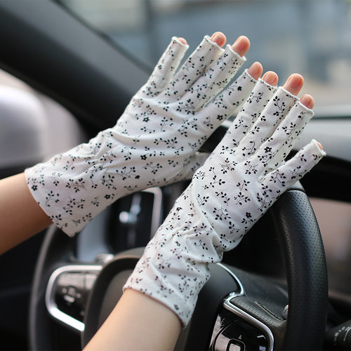 出口日本大豆棉，UPF50+防晒手套